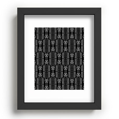 Holli Zollinger MUDCLOTH BLACK Recessed Framing Rectangle