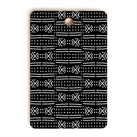 Holli Zollinger MUDCLOTH BLACK Cutting Board Rectangle