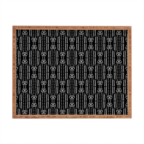 Holli Zollinger MUDCLOTH BLACK Rectangular Tray