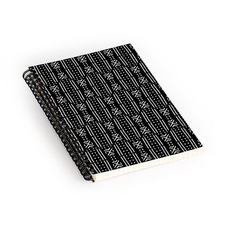 Holli Zollinger MUDCLOTH BLACK Spiral Notebook