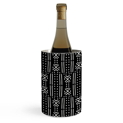 Holli Zollinger MUDCLOTH BLACK Wine Chiller