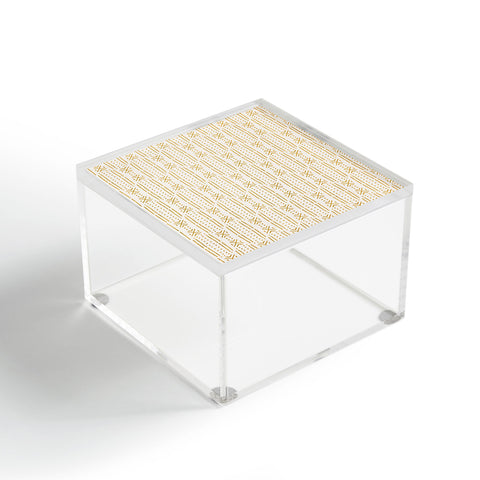 Holli Zollinger MUDCLOTH GOLD Acrylic Box