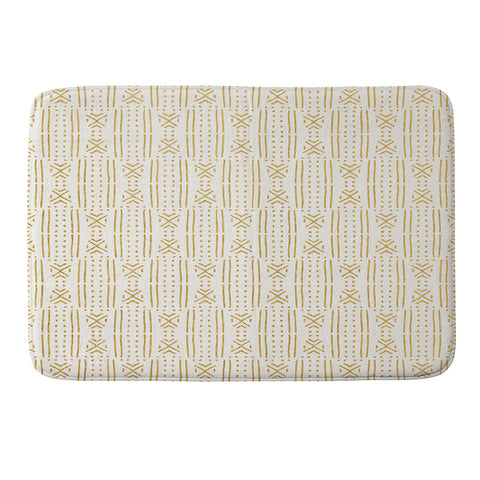 Holli Zollinger MUDCLOTH GOLD Memory Foam Bath Mat