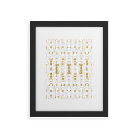 Holli Zollinger MUDCLOTH GOLD Framed Art Print