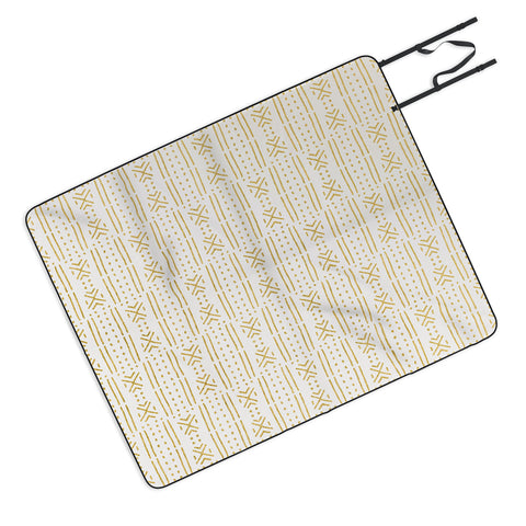 Holli Zollinger MUDCLOTH GOLD Picnic Blanket