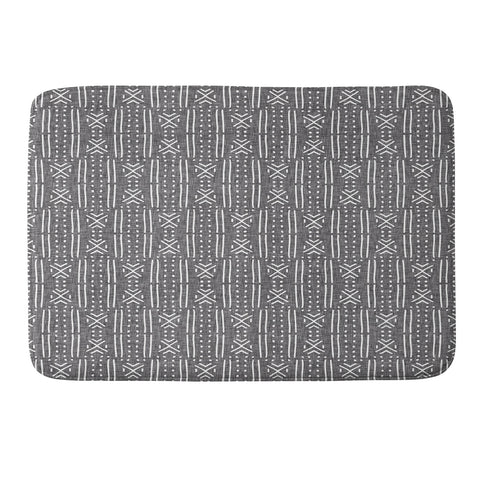 Holli Zollinger MUDCLOTH LINEN Memory Foam Bath Mat