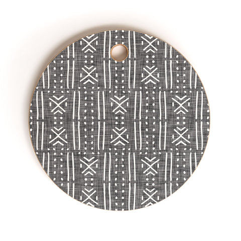 Holli Zollinger MUDCLOTH LINEN Cutting Board Round