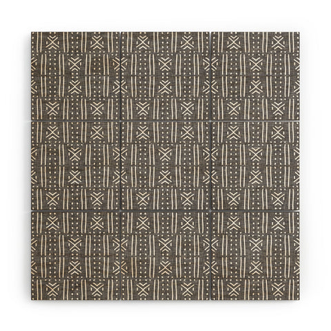 Holli Zollinger MUDCLOTH LINEN Wood Wall Mural
