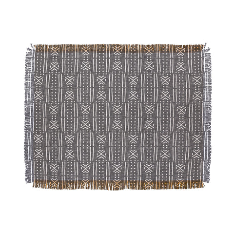 Holli Zollinger MUDCLOTH LINEN Throw Blanket
