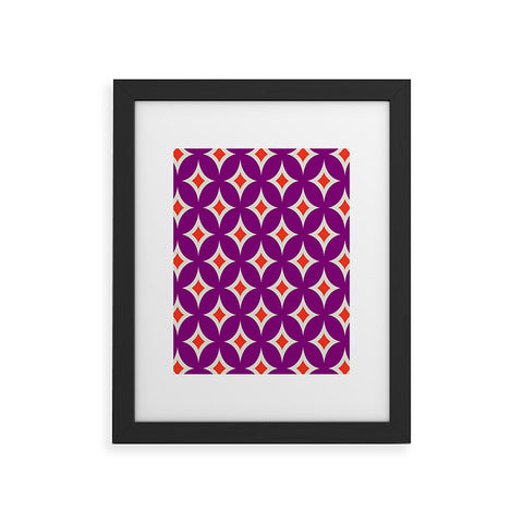 Holli Zollinger Mulberry Diamonds Framed Art Print