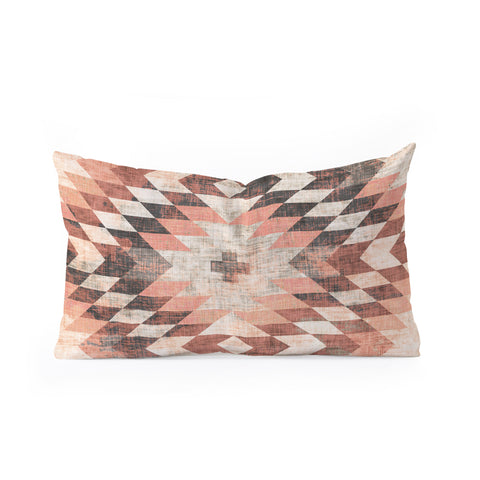 Holli Zollinger NATIVE CORAL DIAMOND Oblong Throw Pillow