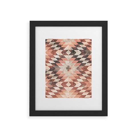 Holli Zollinger NATIVE CORAL DIAMOND Framed Art Print