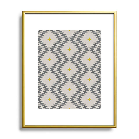 Holli Zollinger Native Natural Plus Gold Metal Framed Art Print