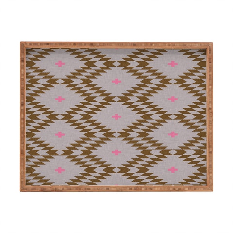 Holli Zollinger Native Natural Plus Pink Rectangular Tray