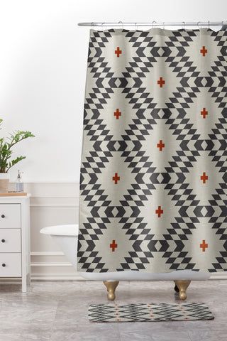 Holli Zollinger Native Natural Plus Shower Curtain And Mat