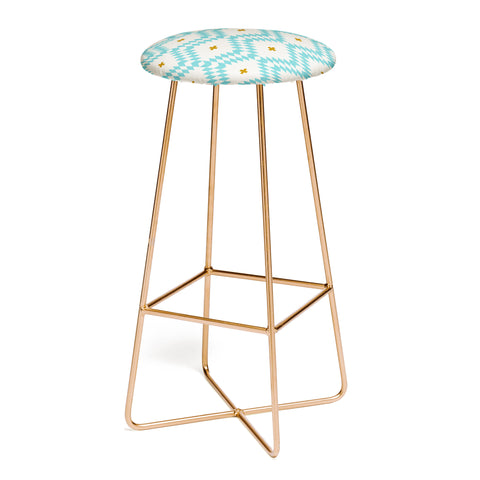 Holli Zollinger Native Natural Plus Turquoise Bar Stool
