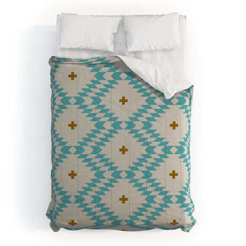 Holli Zollinger Native Natural Plus Turquoise Comforter