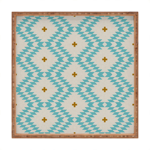 Holli Zollinger Native Natural Plus Turquoise Square Tray