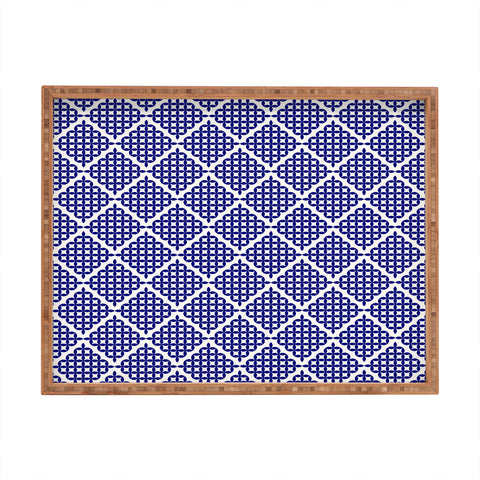 Holli Zollinger Nautical Knots Rectangular Tray