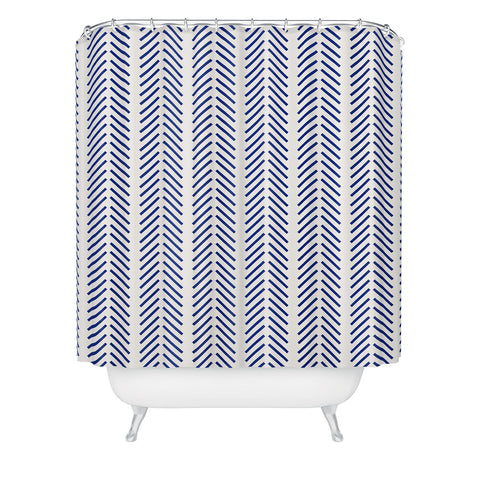 Holli Zollinger Nautical Lines Shower Curtain
