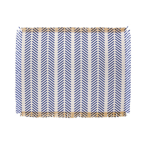 Holli Zollinger Nautical Lines Throw Blanket