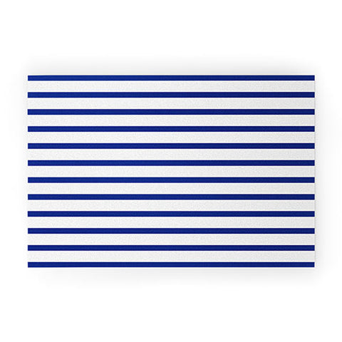 Holli Zollinger Nautical Stripe Welcome Mat