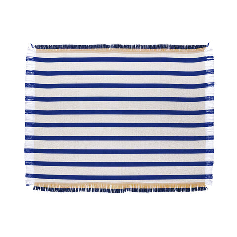Holli Zollinger Nautical Stripe Throw Blanket