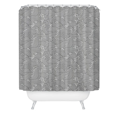 Holli Zollinger NAVI GREY Shower Curtain