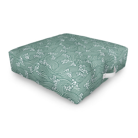 Holli Zollinger NAVI SEAFOAM Outdoor Floor Cushion