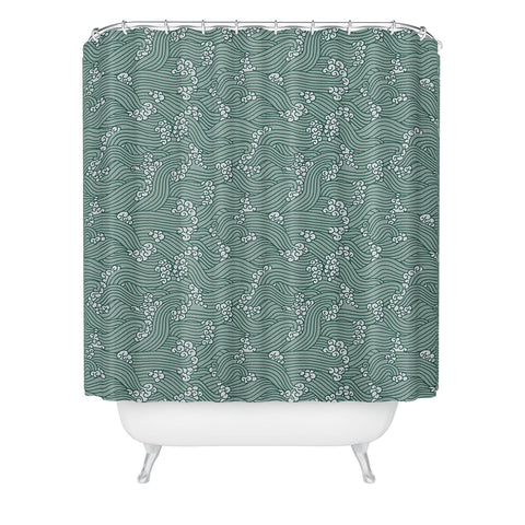 Holli Zollinger NAVI SEAFOAM Shower Curtain