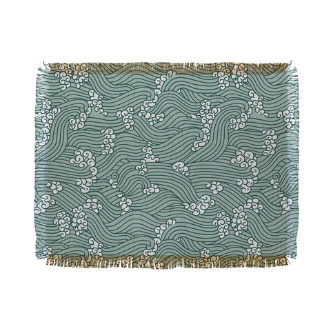 Holli Zollinger NAVI SEAFOAM Throw Blanket