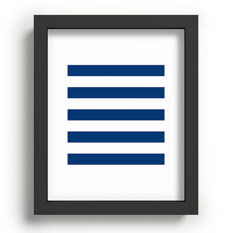 Holli Zollinger Navy Stripe Recessed Framing Rectangle