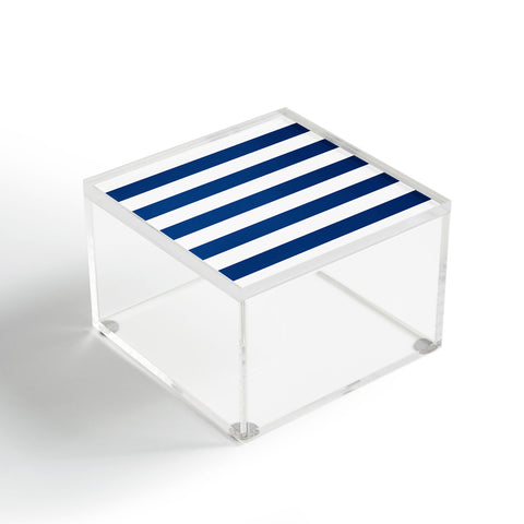 Holli Zollinger Navy Stripe Acrylic Box