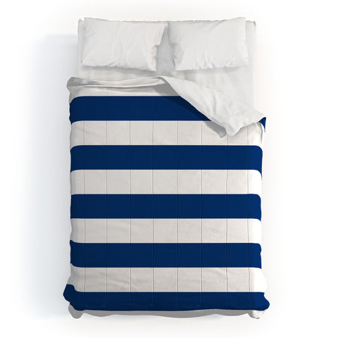 Holli Zollinger Navy Stripe Comforter