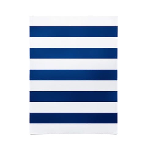 Holli Zollinger Navy Stripe Poster