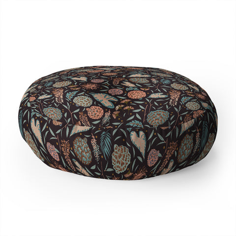 Holli Zollinger NIGHT BLOSSOM Floor Pillow Round