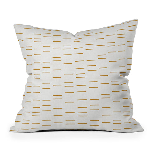 Holli Zollinger OCHRE LINE Throw Pillow