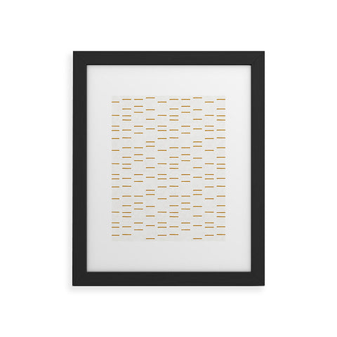 Holli Zollinger OCHRE LINE Framed Art Print