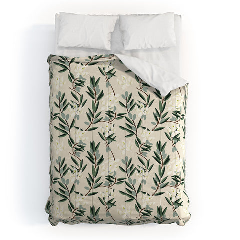 Holli Zollinger OLIVE BLOOM Comforter
