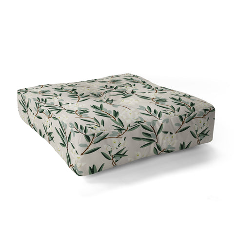 Holli Zollinger OLIVE BLOOM Floor Pillow Square
