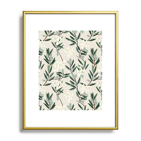 Holli Zollinger OLIVE BLOOM Metal Framed Art Print
