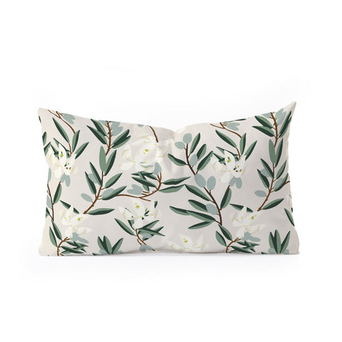 Holli Zollinger OLIVE BLOOM Oblong Throw Pillow