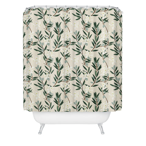 Holli Zollinger OLIVE BLOOM Shower Curtain