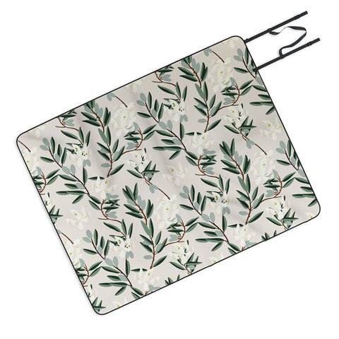 Holli Zollinger OLIVE BLOOM Picnic Blanket