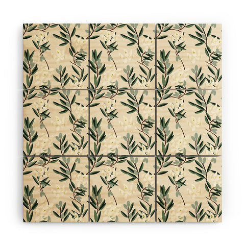 Holli Zollinger OLIVE BLOOM Wood Wall Mural