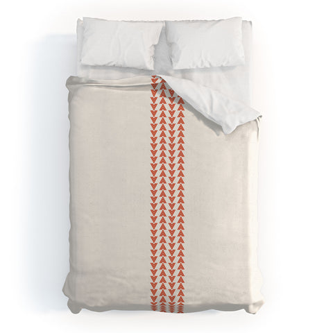 Holli Zollinger ORANGE VEE Duvet Cover
