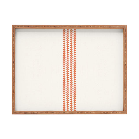 Holli Zollinger ORANGE VEE Rectangular Tray