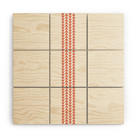 Holli Zollinger ORANGE VEE Wood Wall Mural