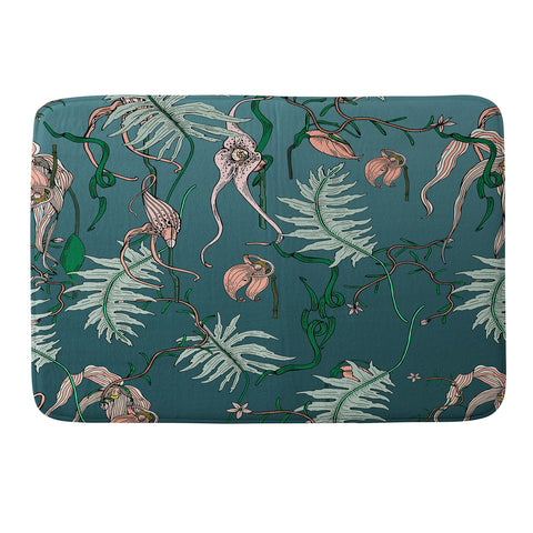 Holli Zollinger ORCHID BOTANICAL Memory Foam Bath Mat