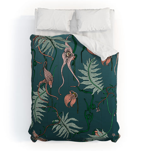 Holli Zollinger ORCHID BOTANICAL Comforter